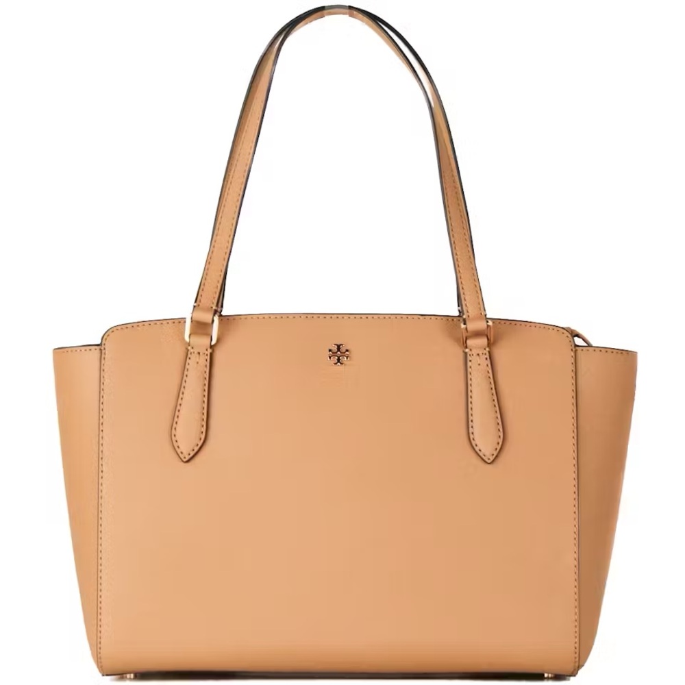 Tory Burch Emerson Top Zip Cardamom Leather Tote Bag